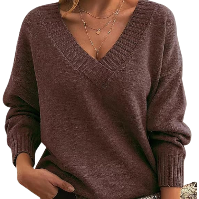Luxurious V-Neck Cashmere Sweater, Perfect for Everyday Wear