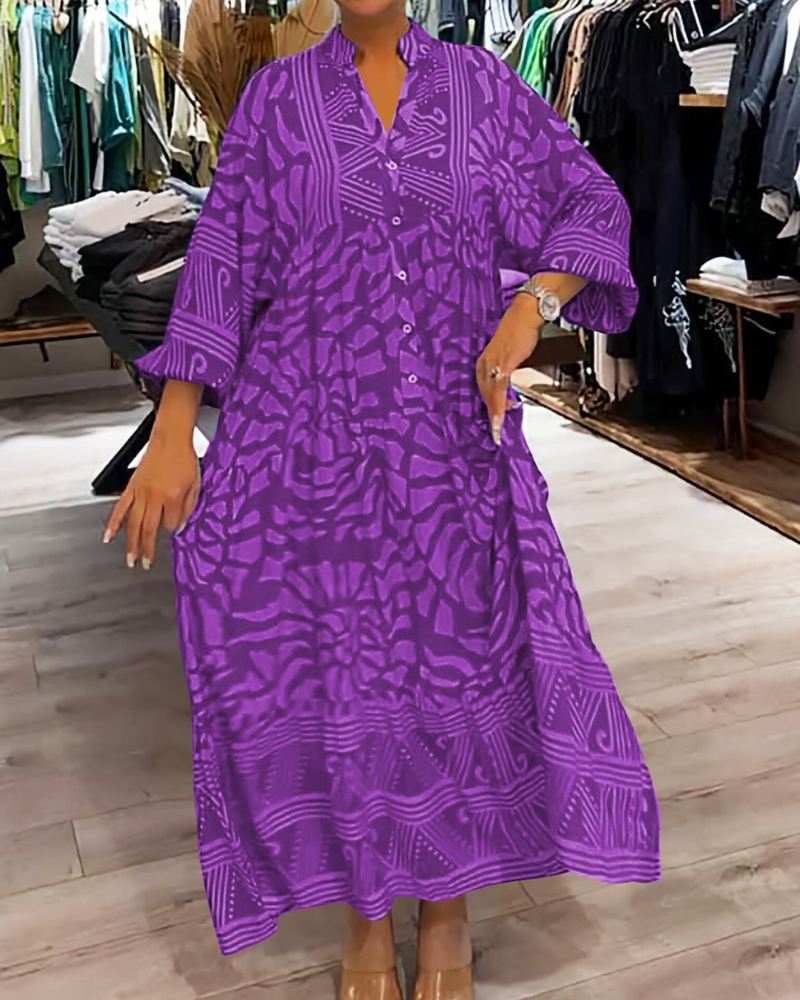 LENARA - Maxi dress with prints