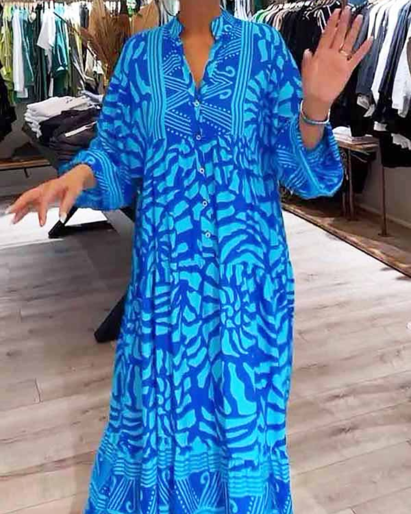 LENARA - Maxi dress with prints