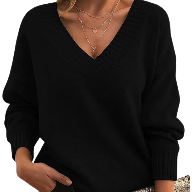 Luxurious V-Neck Cashmere Sweater, Perfect for Everyday Wear