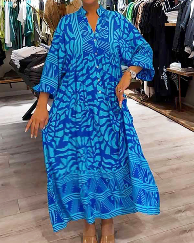 LENARA - Maxi dress with prints