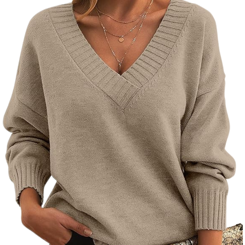Luxurious V-Neck Cashmere Sweater, Perfect for Everyday Wear