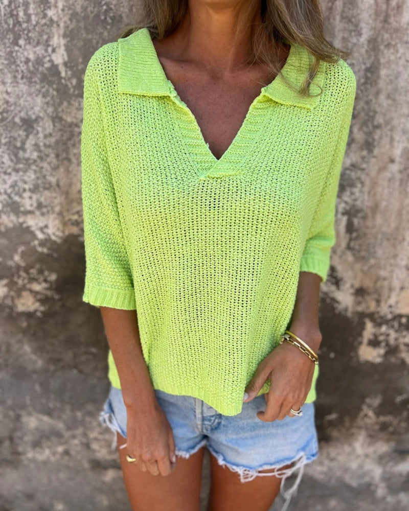 GARIELE - BOHEMIAN KNITTED T-SHIRT