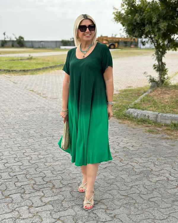 Liora™ – Lightweight dress with soft colour transitions