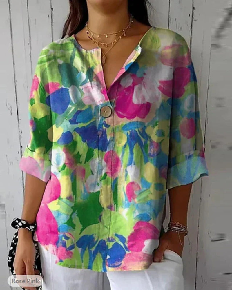 HELEINA - Floral Vintage Shirt