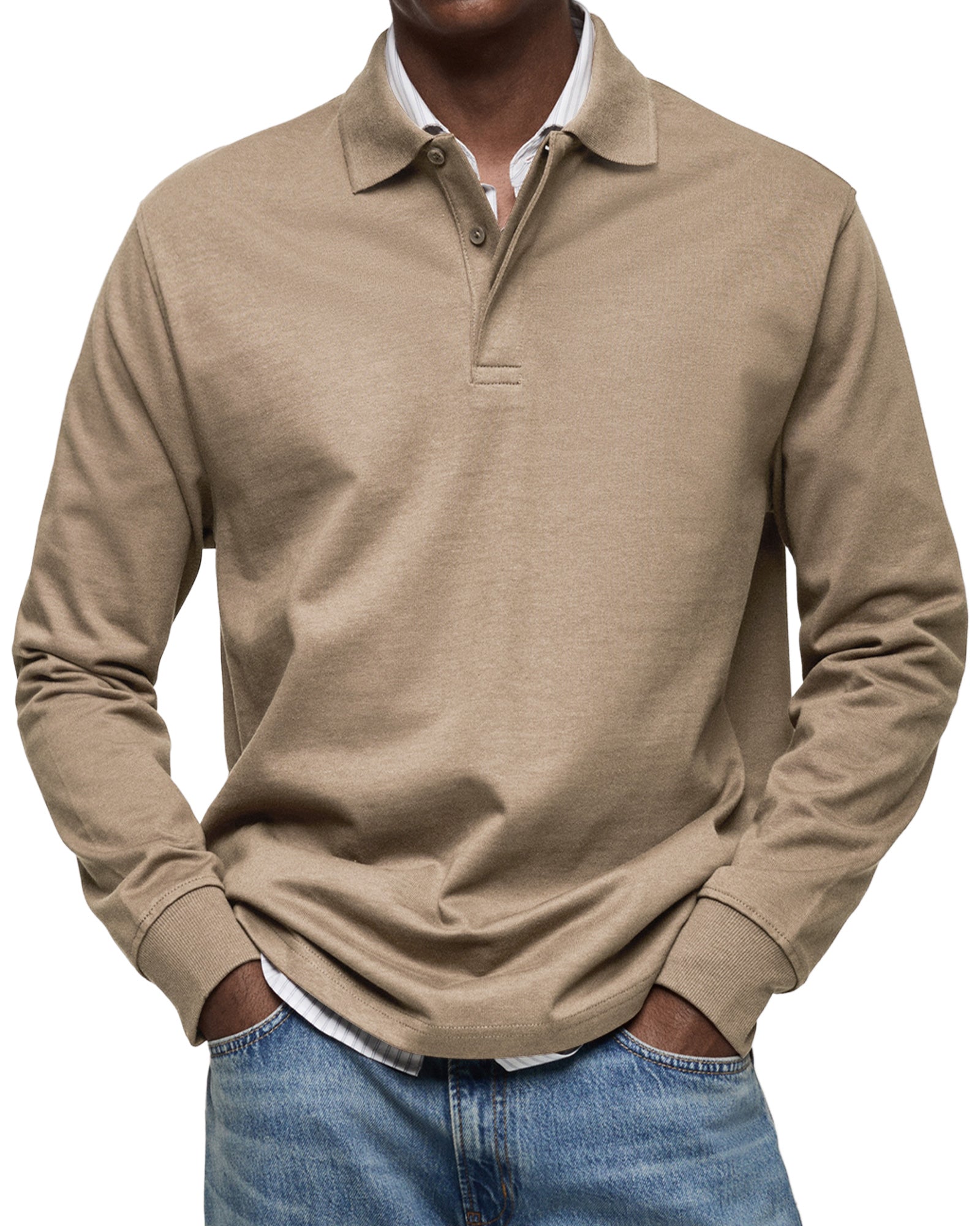 Alexandre™ Casual Polo with Long Sleeves