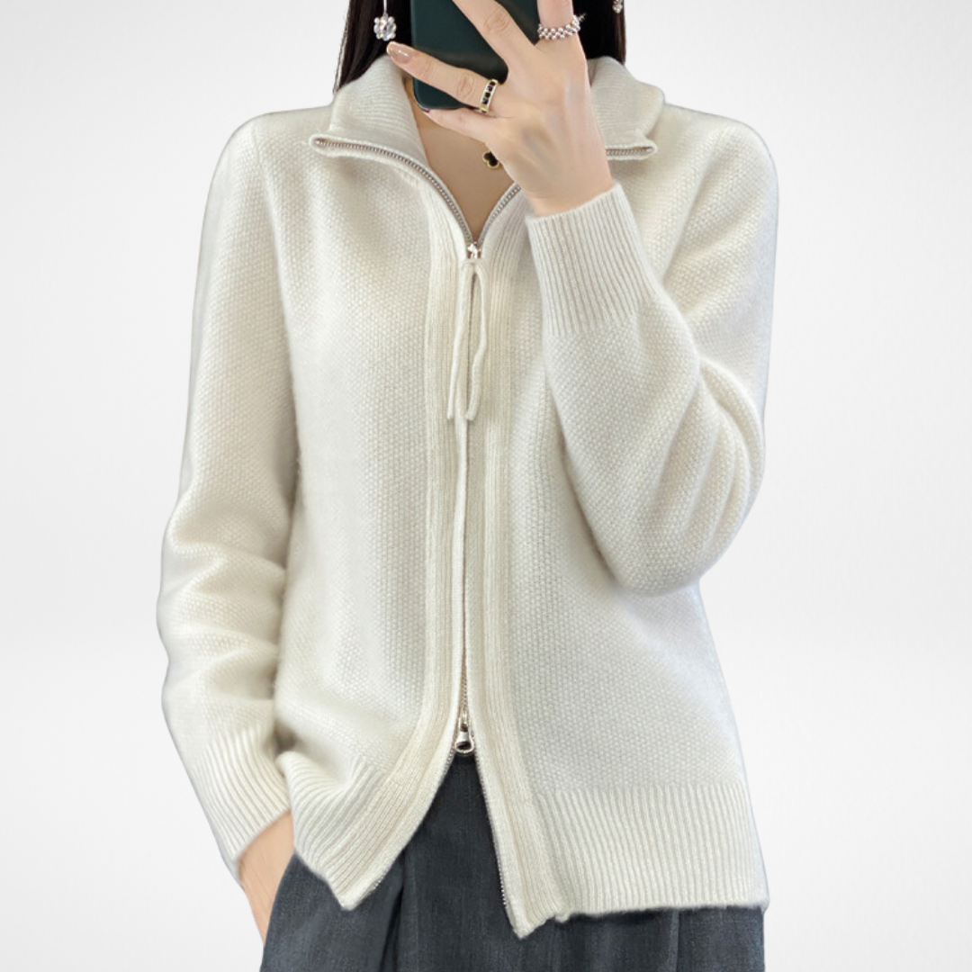 Lisa | Cashmere Jacket with Zip