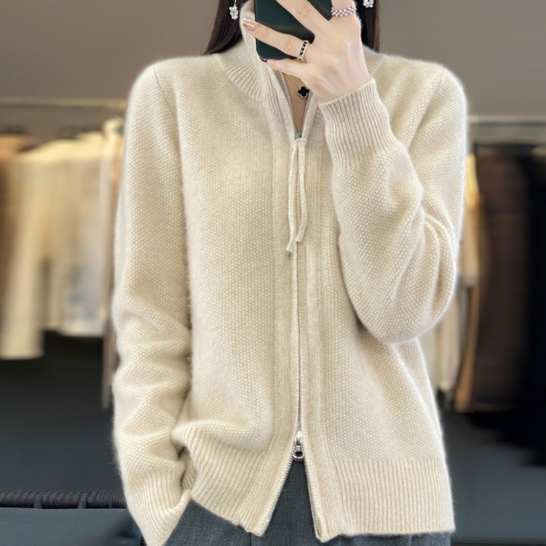 Lisa | Cashmere Jacket with Zip