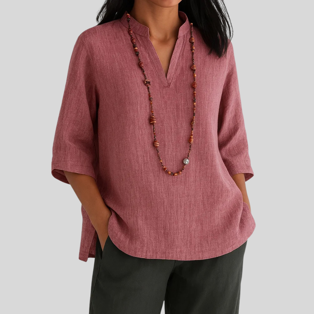 Luna – Elegant Linen Blouse
