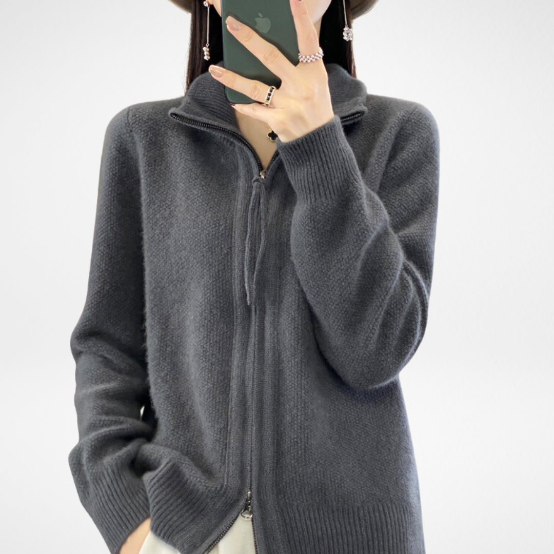 Lisa | Cashmere Jacket with Zip