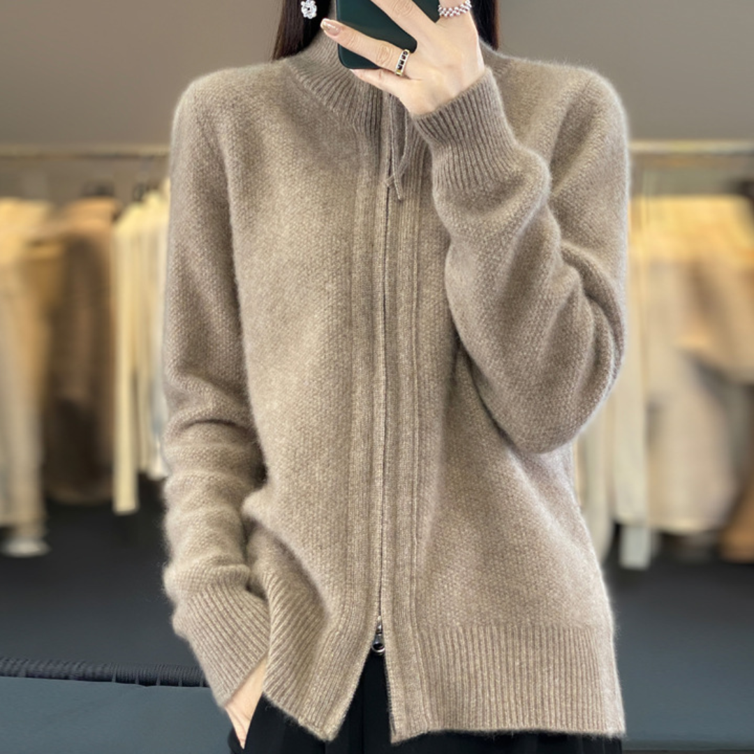 Lisa | Cashmere Jacket with Zip