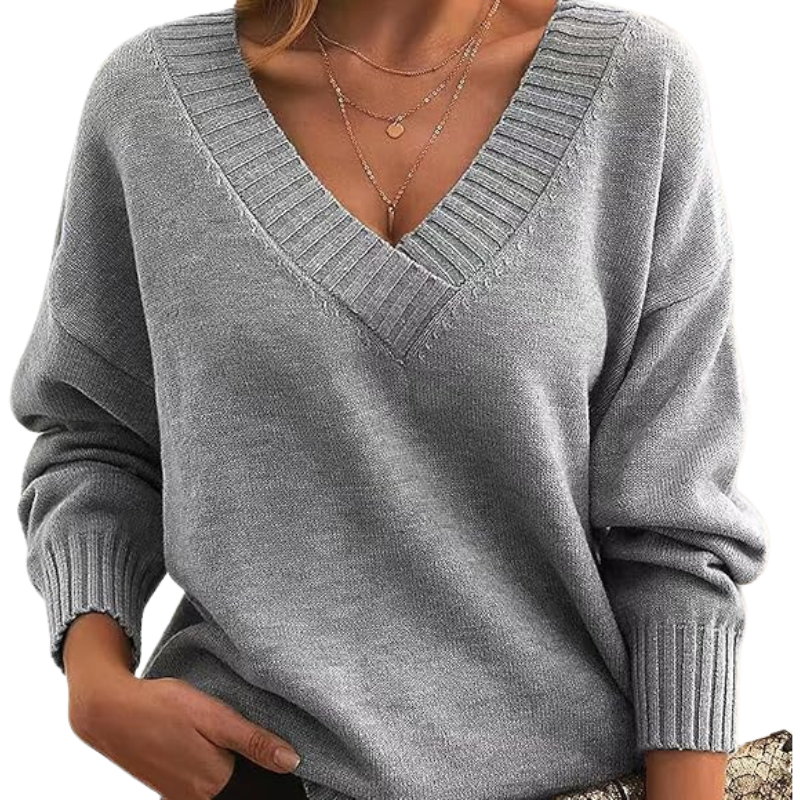 Luxurious V-Neck Cashmere Sweater, Perfect for Everyday Wear