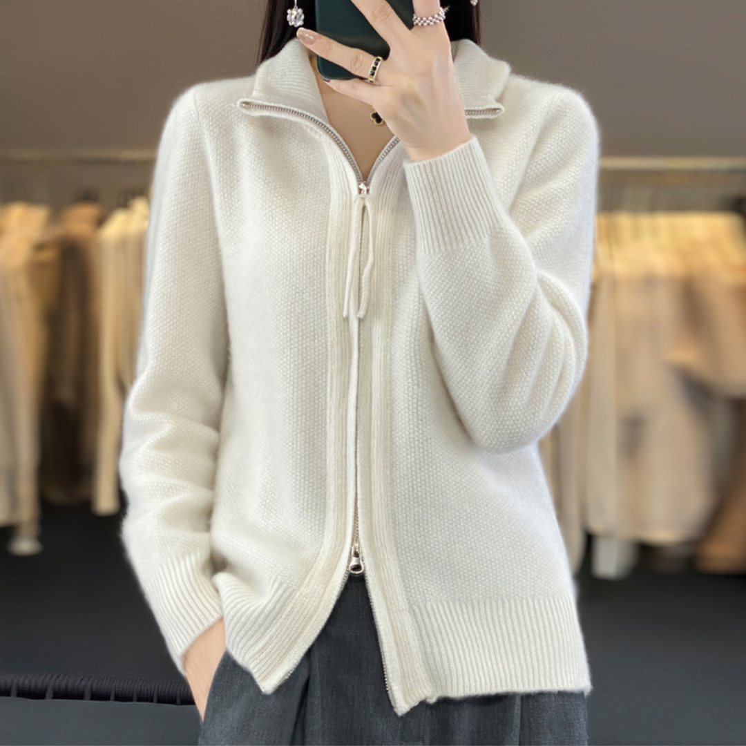 Lisa | Cashmere Jacket with Zip