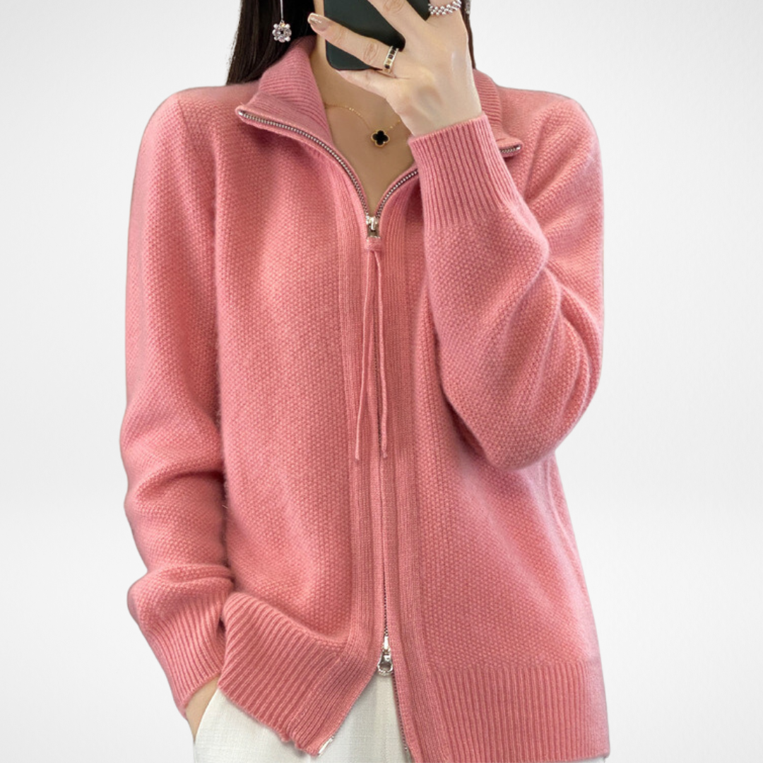 Lisa | Cashmere Jacket with Zip