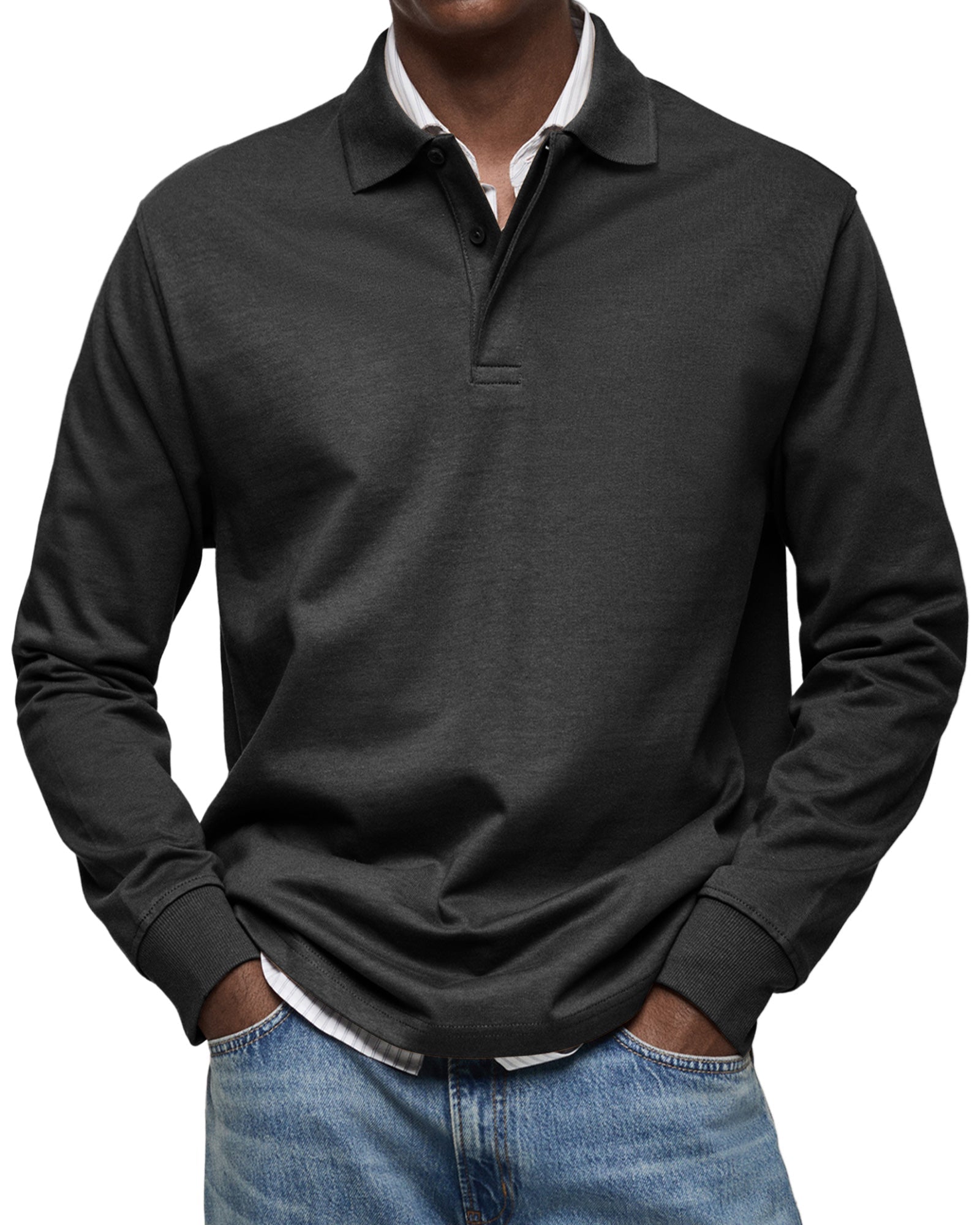 Alexandre™ Casual Polo with Long Sleeves