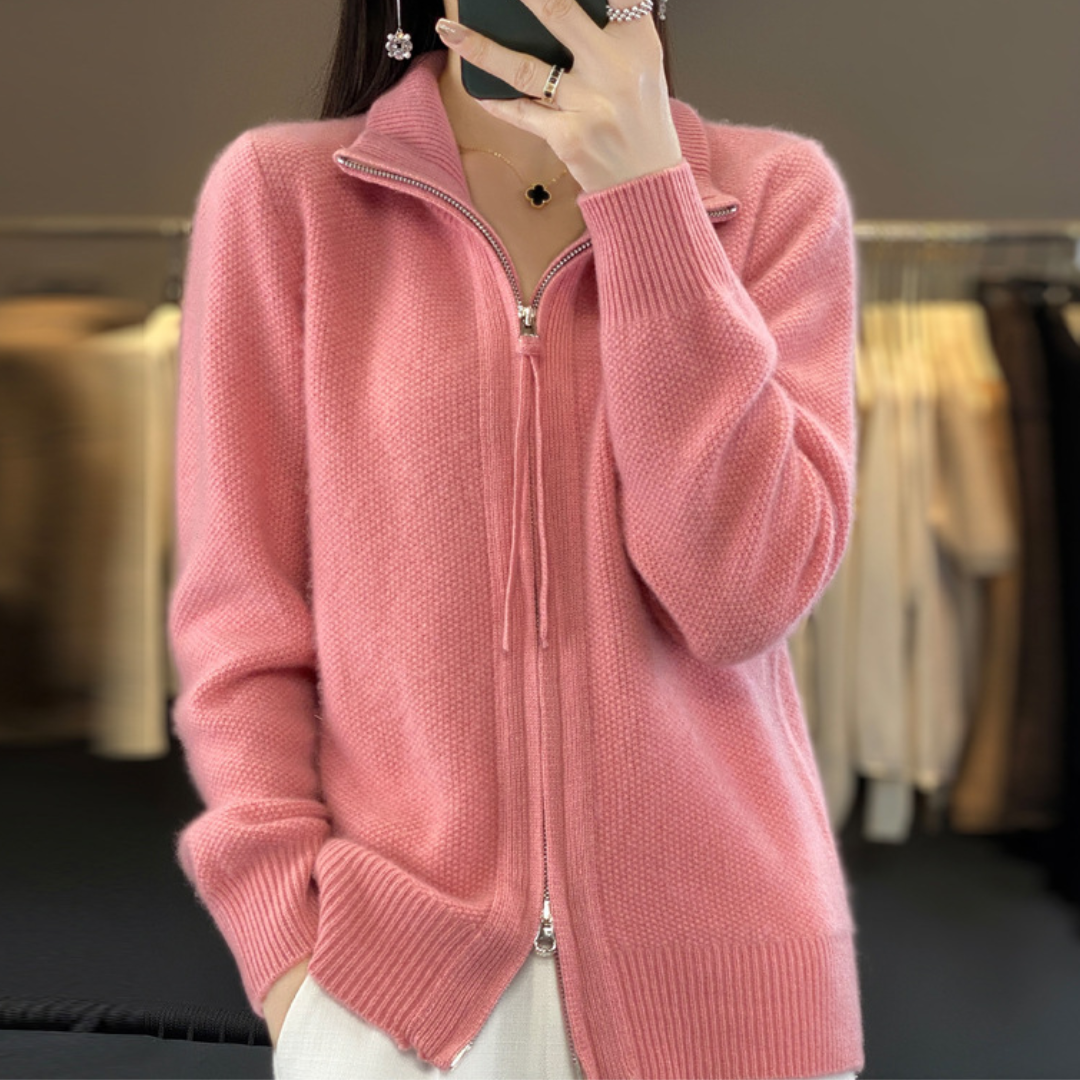 Lisa | Cashmere Jacket with Zip