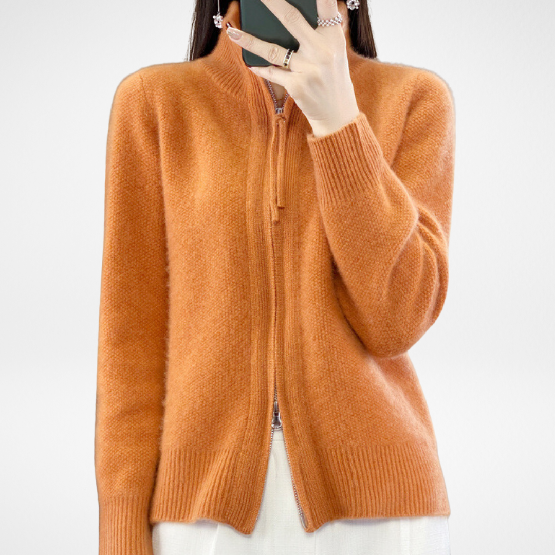 Lisa | Cashmere Jacket with Zip