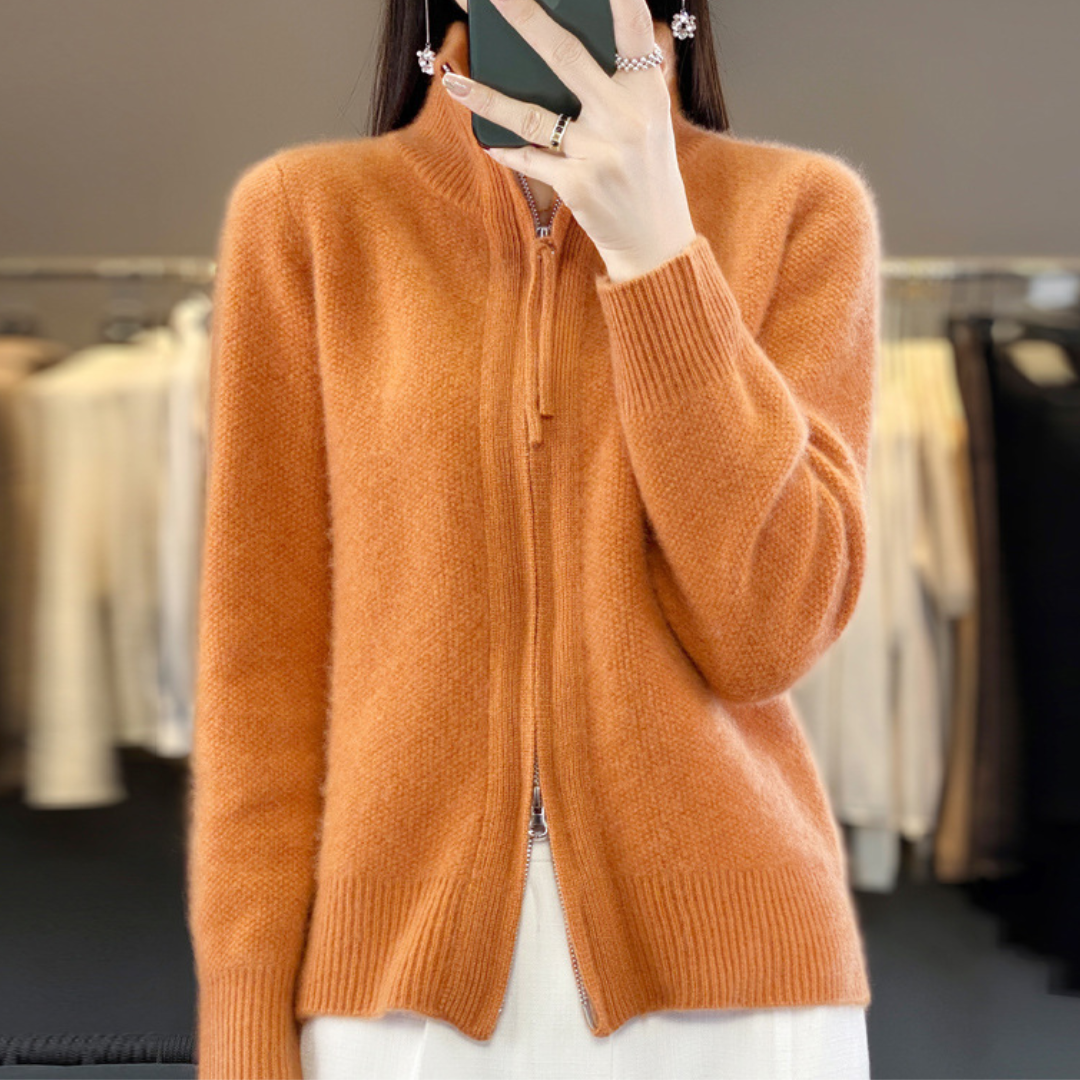 Lisa | Cashmere Jacket with Zip