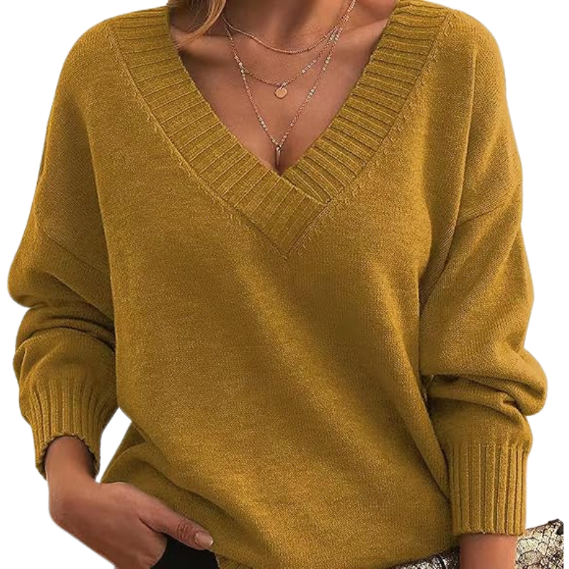 Luxurious V-Neck Cashmere Sweater, Perfect for Everyday Wear