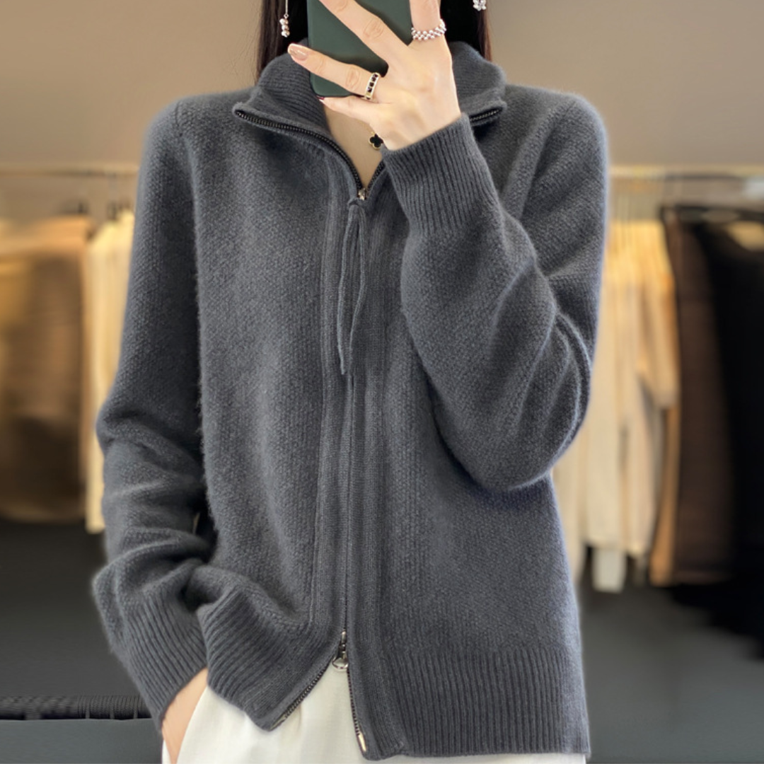 Lisa | Cashmere Jacket with Zip
