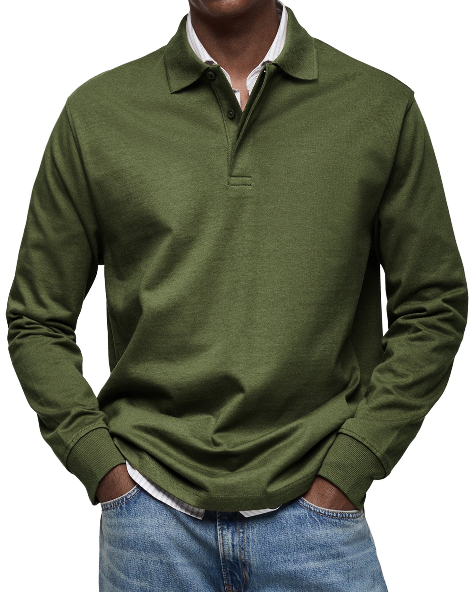 Alexandre™ Casual Polo with Long Sleeves