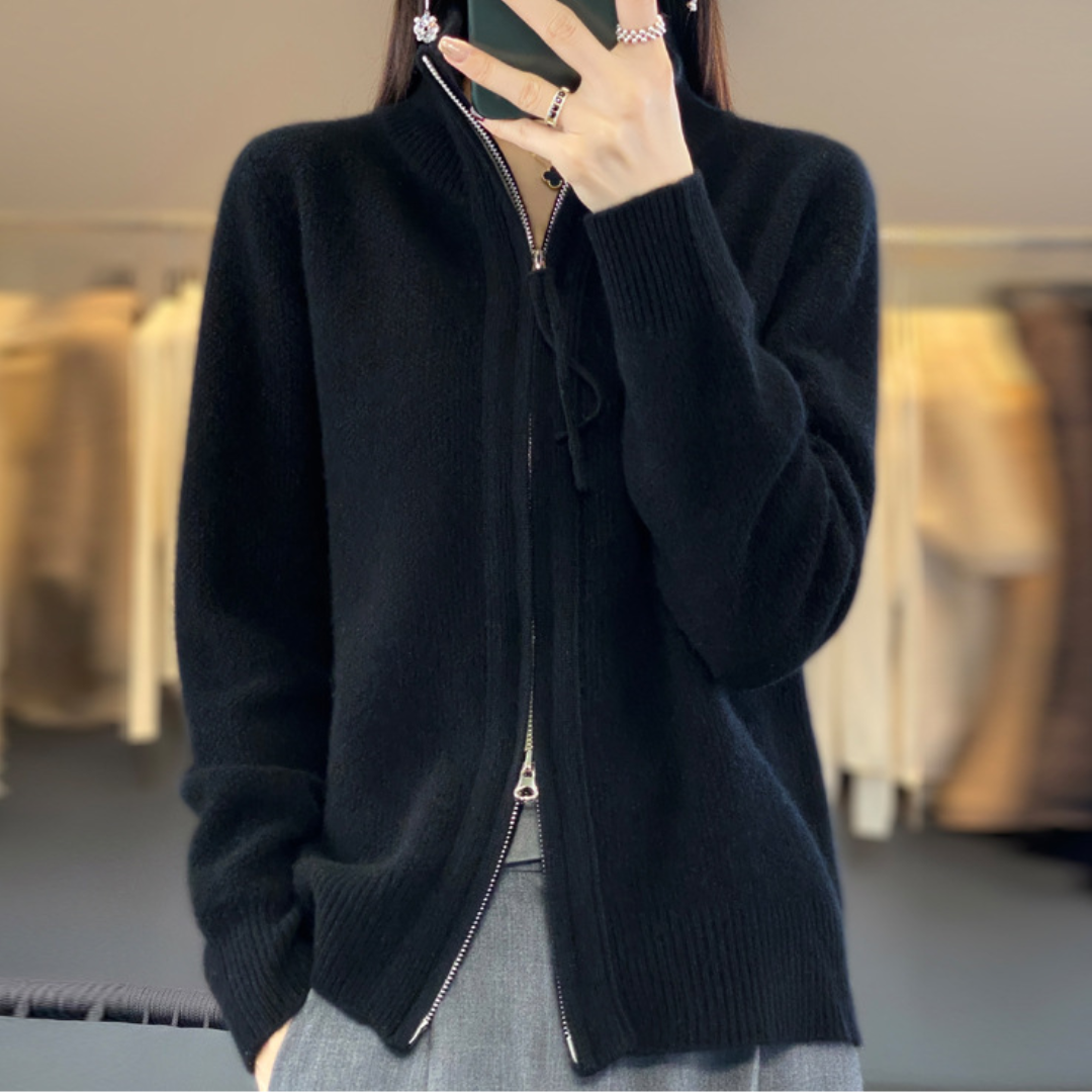 Lisa | Cashmere Jacket with Zip