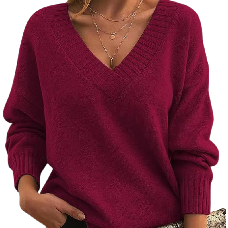 Luxurious V-Neck Cashmere Sweater, Perfect for Everyday Wear