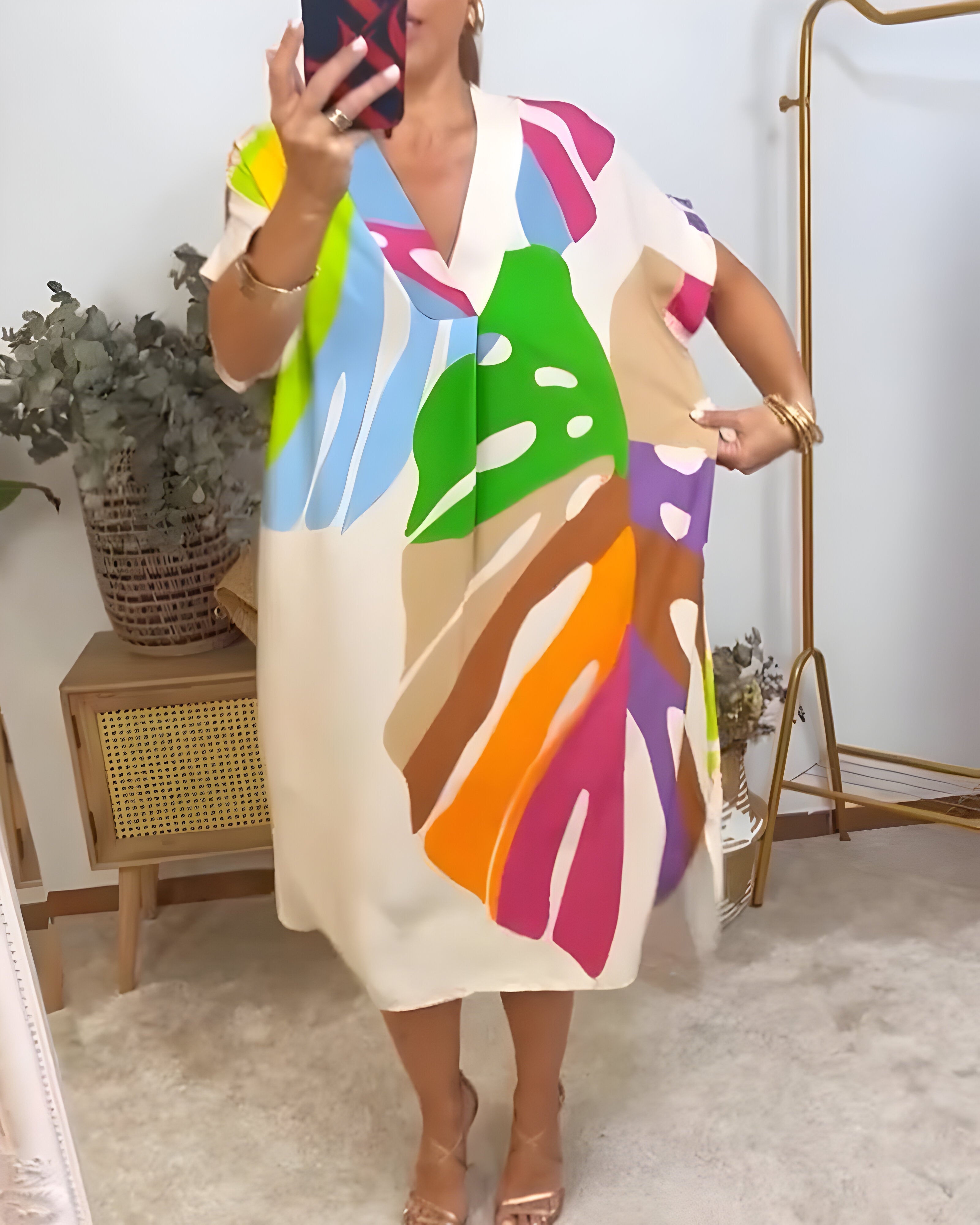 Rosaline™ - Vibrant Casual Dress