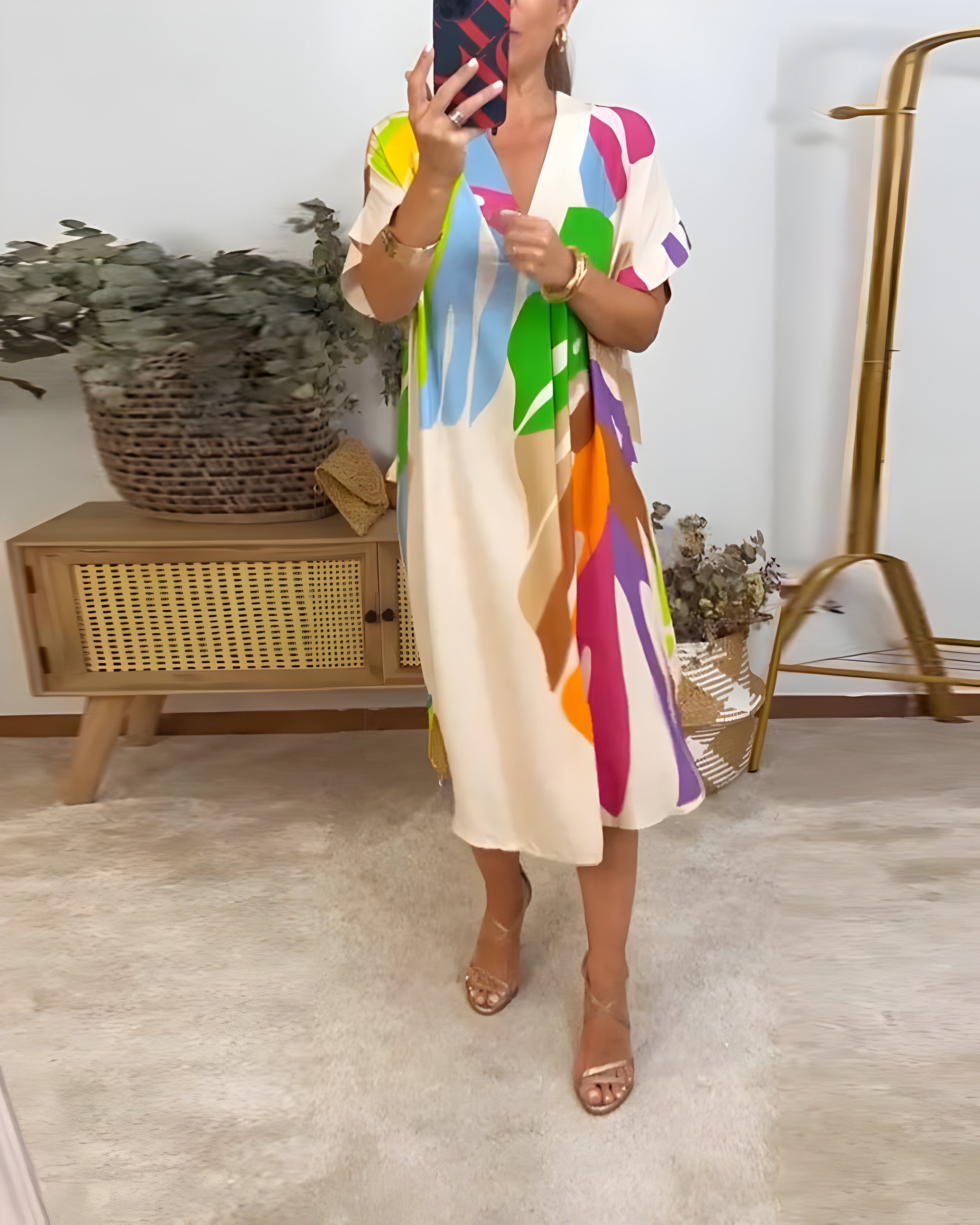 Rosaline™ - Vibrant Casual Dress