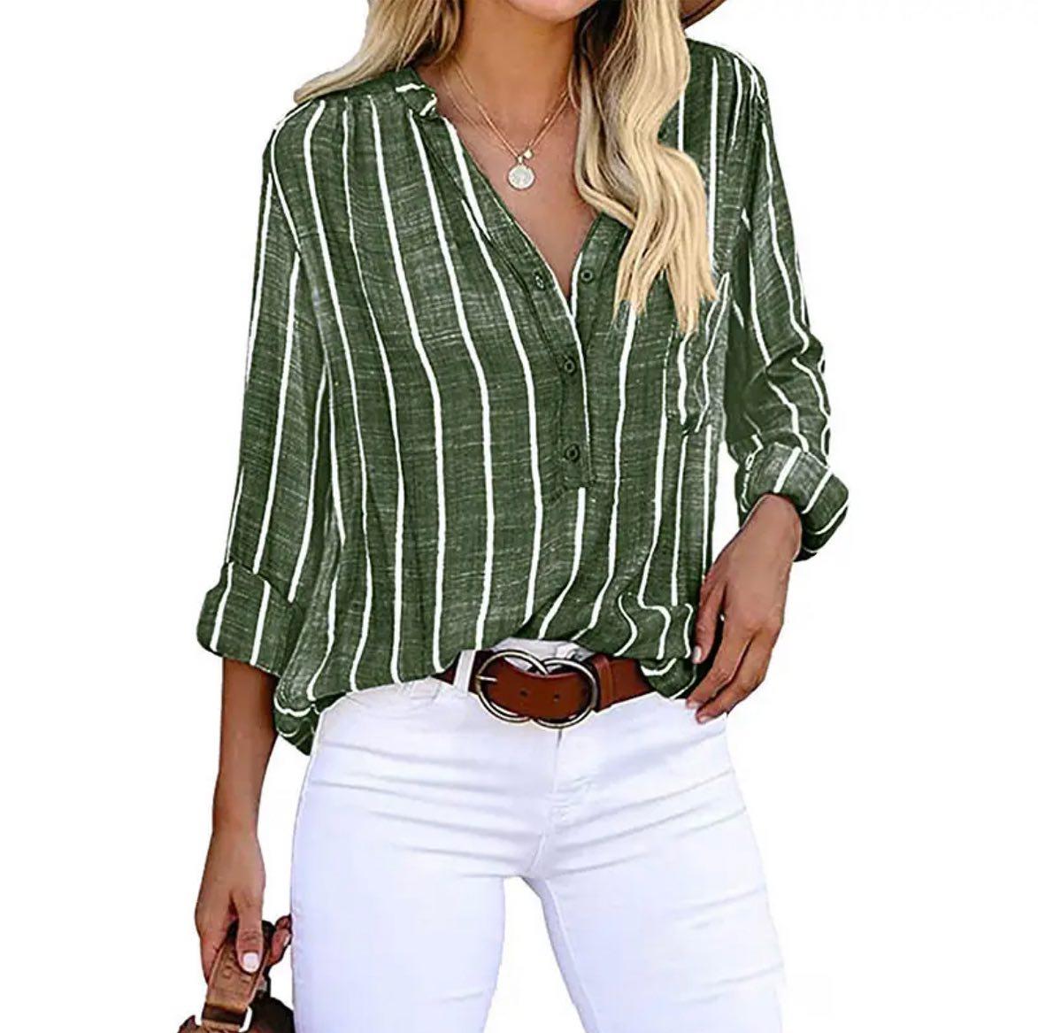 AGATHE STRIPED ELEGANT SHIRT