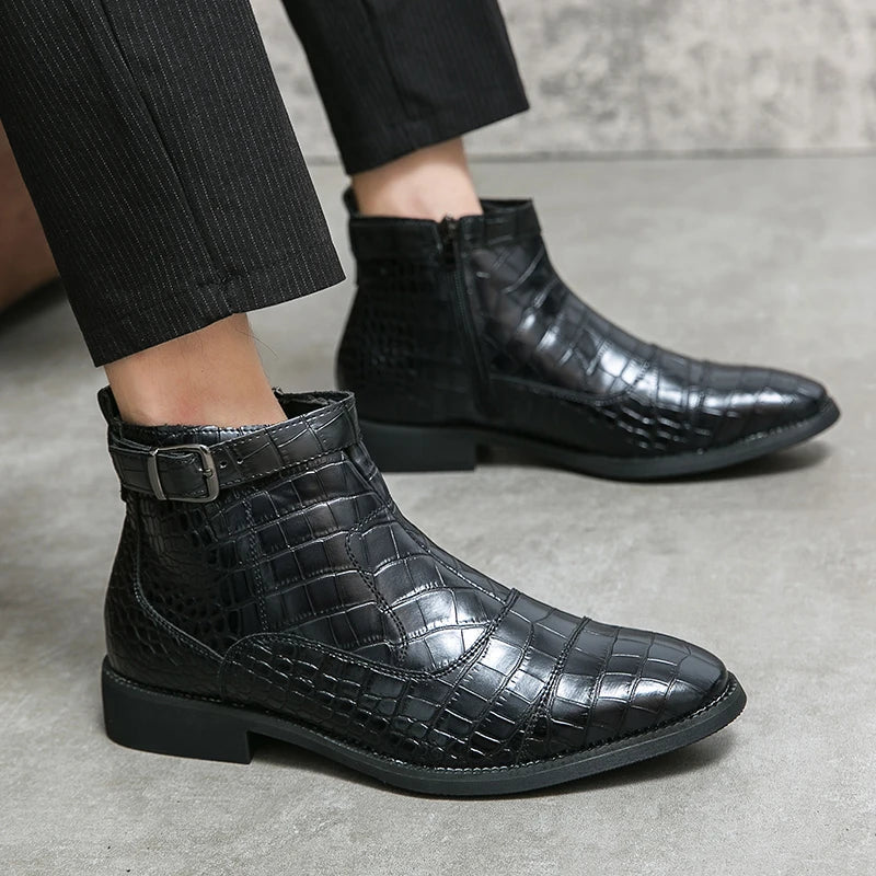 Dylan | Faux Leather Shoes with Clasp