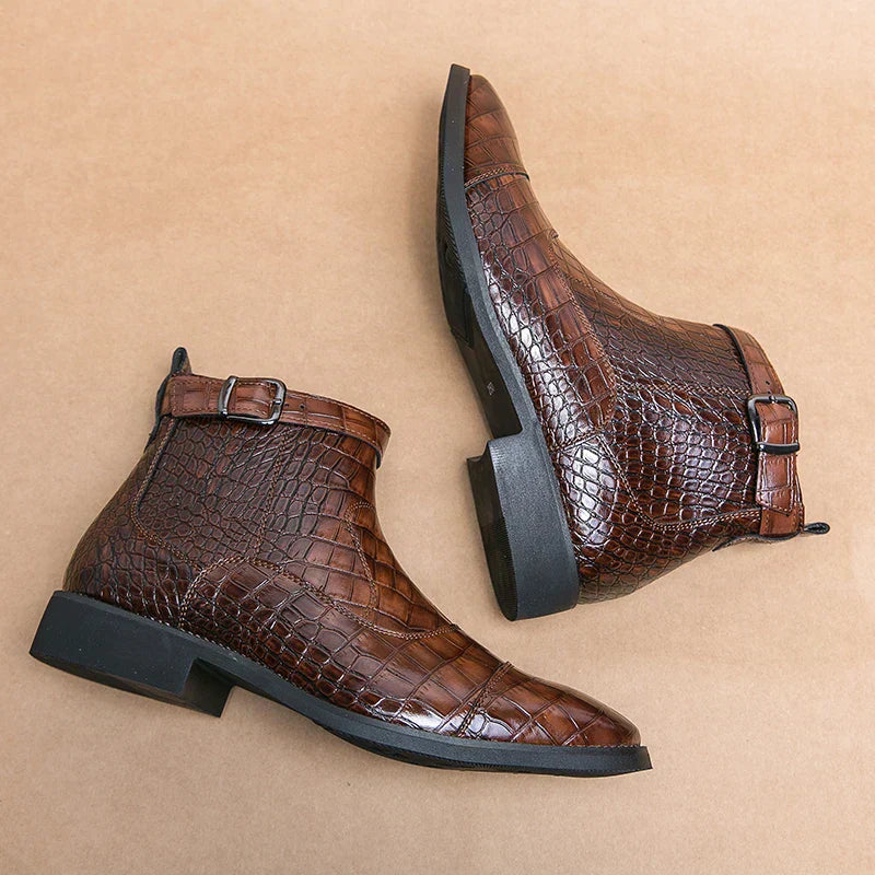 Dylan | Faux Leather Shoes with Clasp