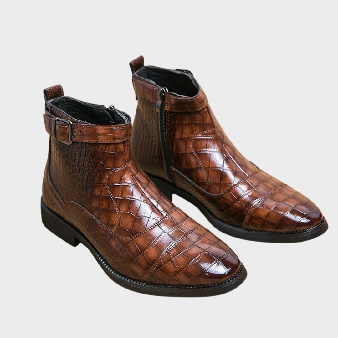 Dylan | Faux Leather Shoes with Clasp