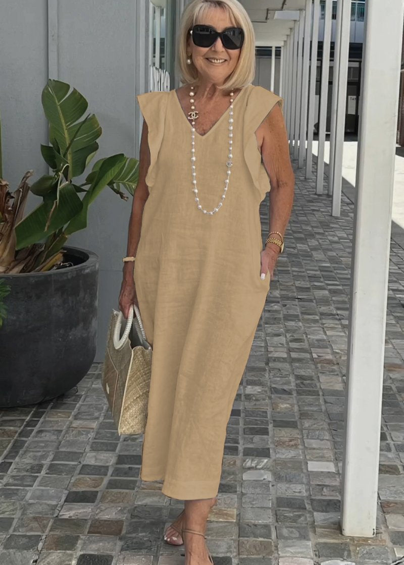 Nora – Sleeveless V-Neck Dress