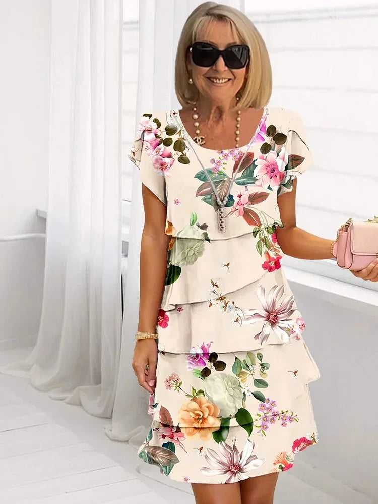 Isabel - Elegant Floral Maxi Dress