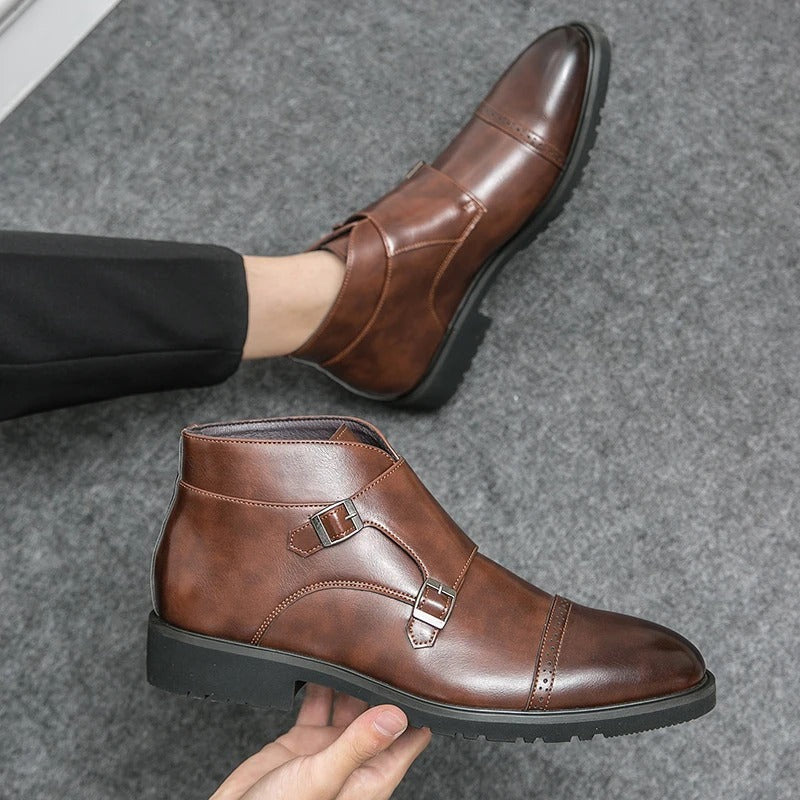 Parker | Synthetic Boots with Double Buckle