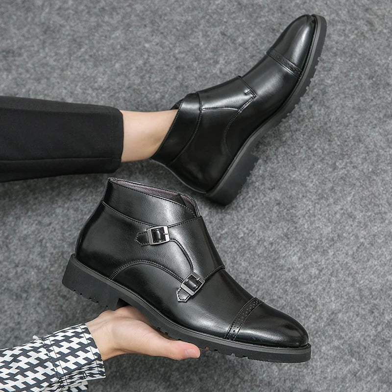 Parker | Synthetic Boots with Double Buckle