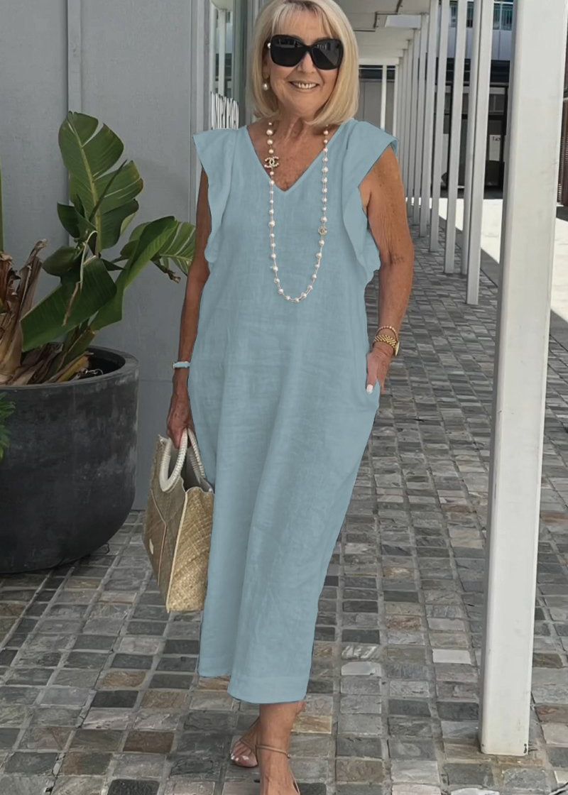 Nora – Sleeveless V-Neck Dress