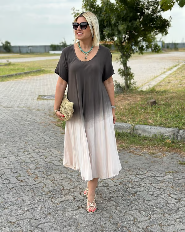 Liora™ – Lightweight dress with soft colour transitions