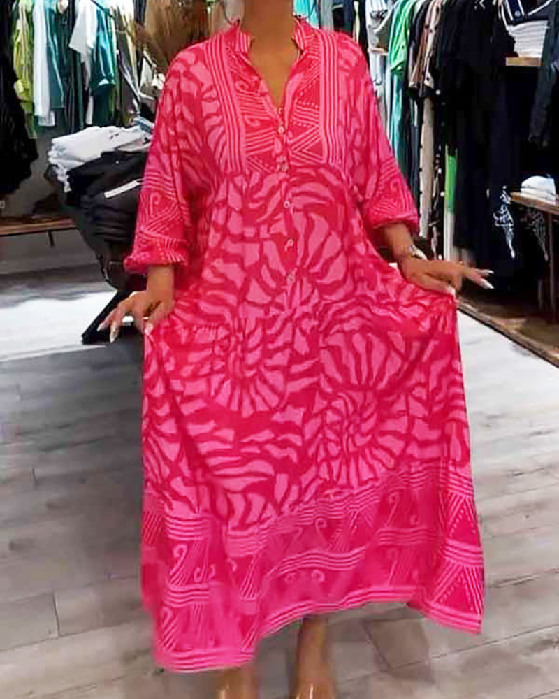 LENARA - Maxi dress with prints