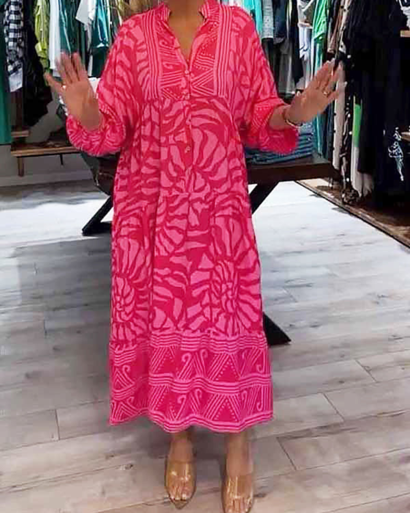 LENARA - Maxi dress with prints