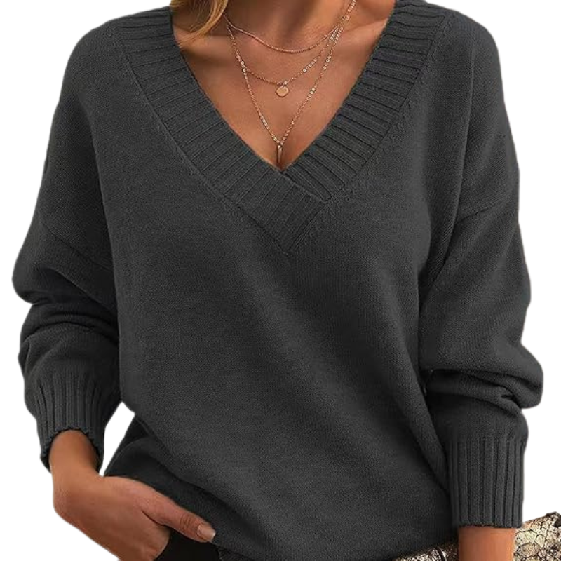 Luxurious V-Neck Cashmere Sweater, Perfect for Everyday Wear