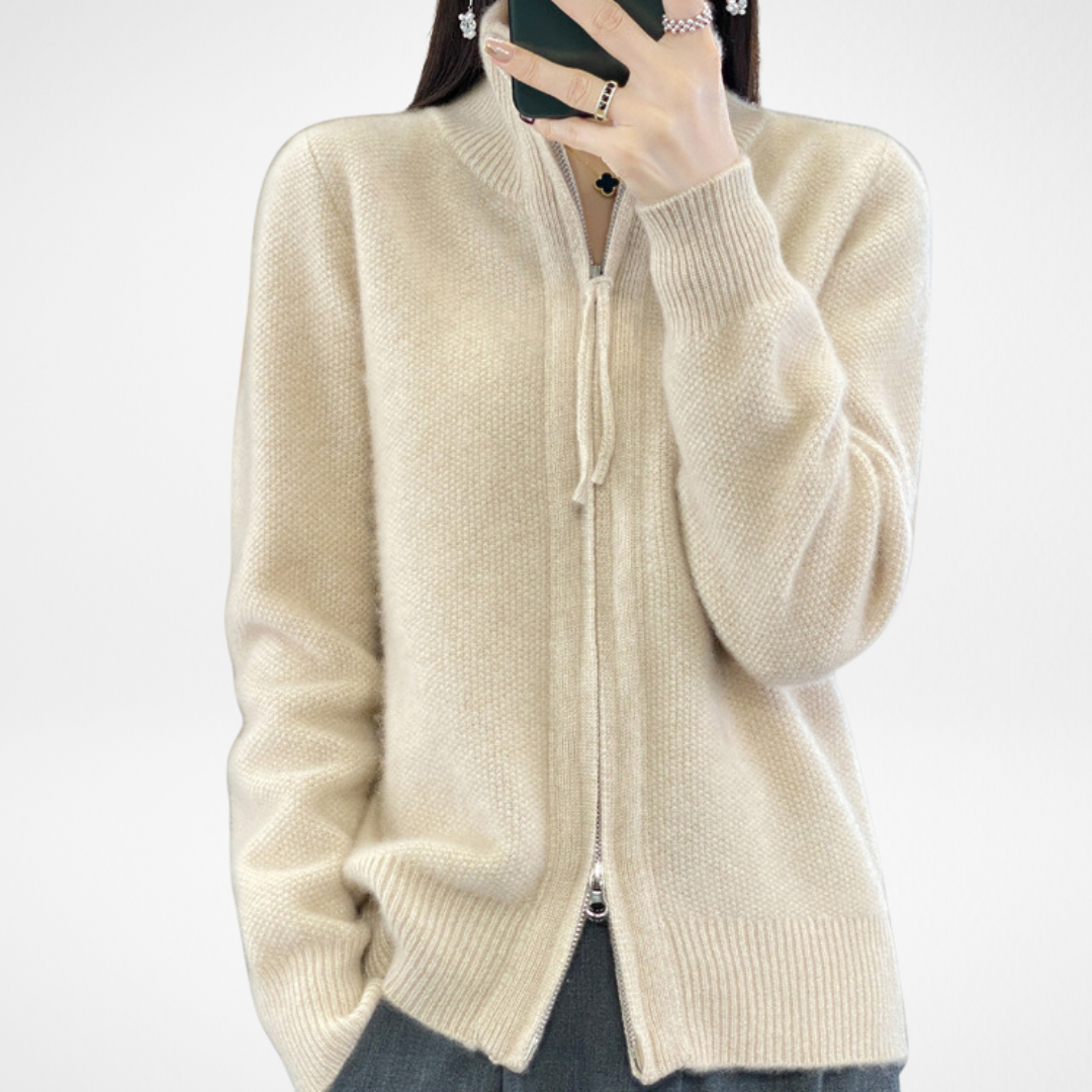 Lisa | Cashmere Jacket with Zip