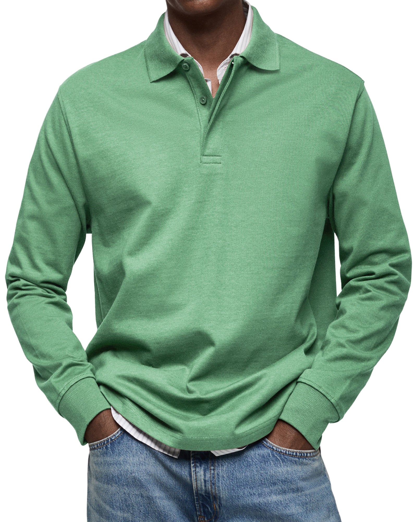 Alexandre™ Casual Polo with Long Sleeves
