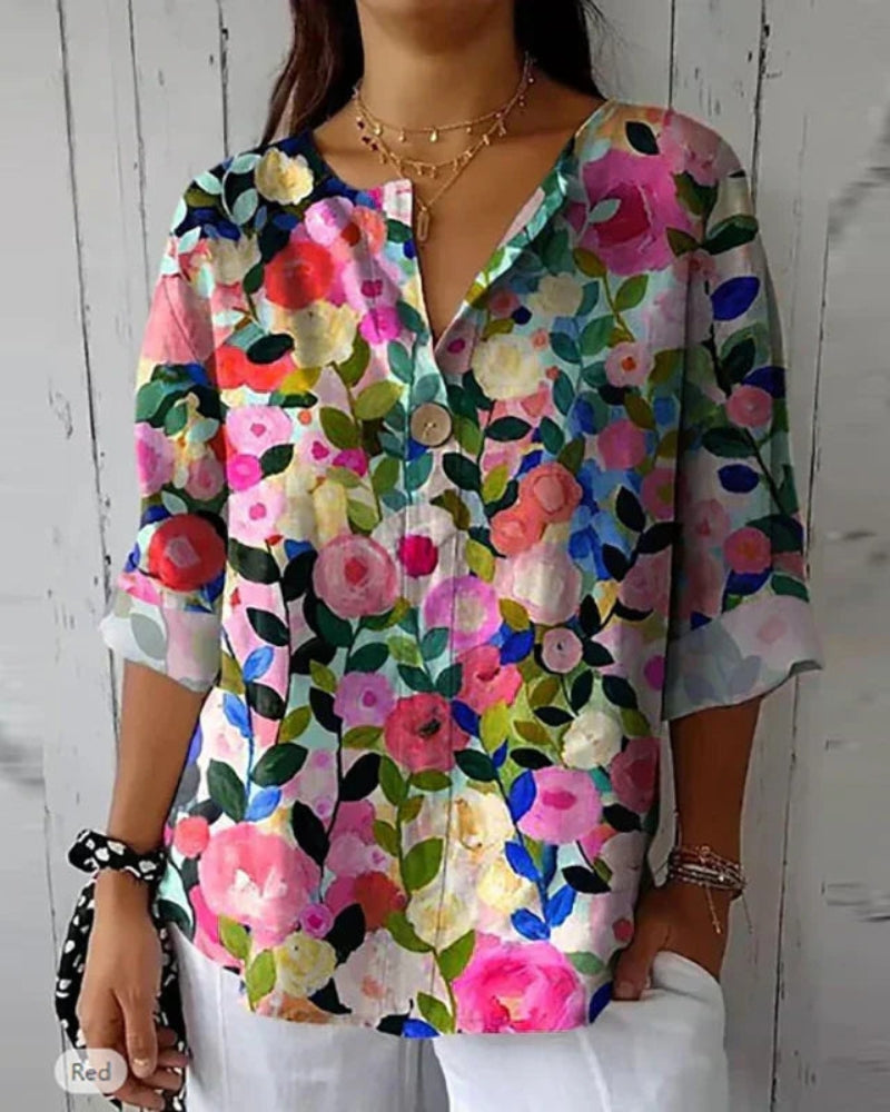 HELEINA - Floral Vintage Shirt