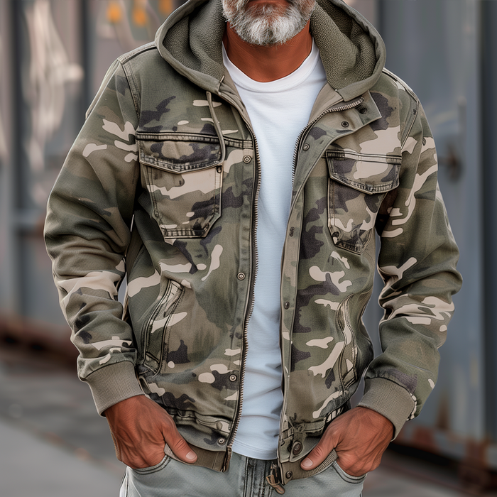 Sam | Military Pattern Jacket