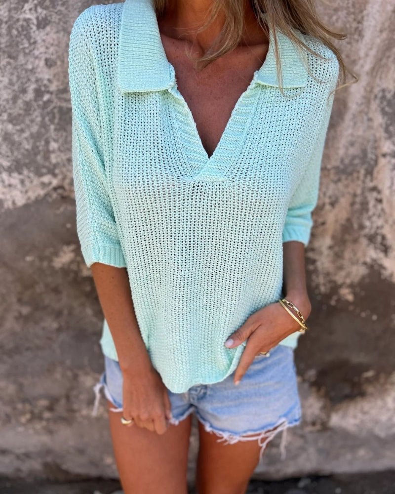 GARIELE - BOHEMIAN KNITTED T-SHIRT
