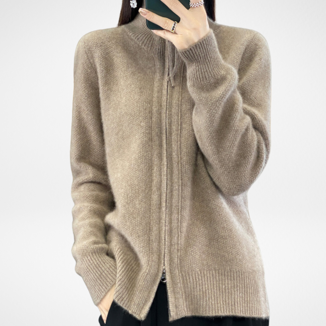 Lisa | Cashmere Jacket with Zip