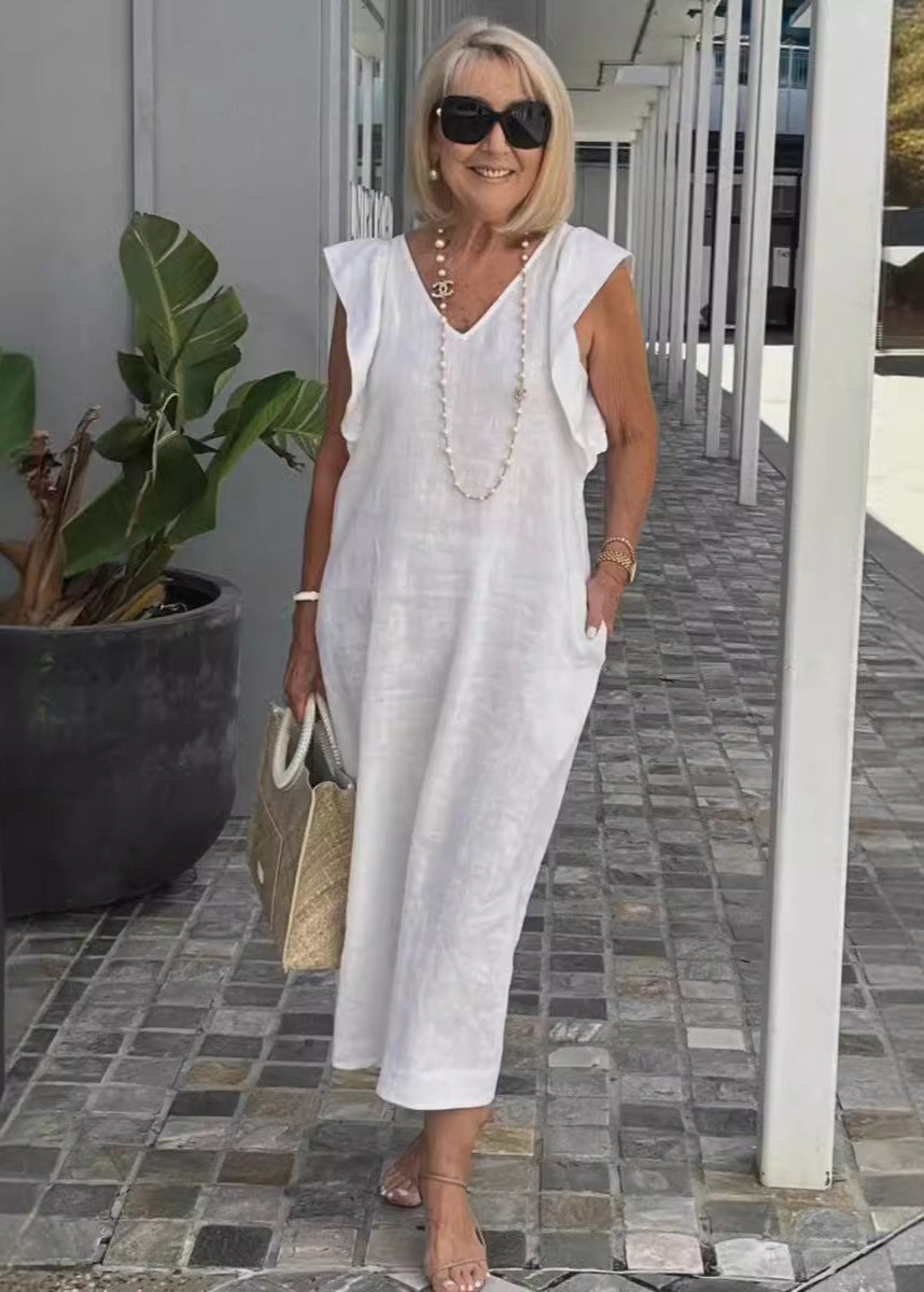 Nora – Sleeveless V-Neck Dress