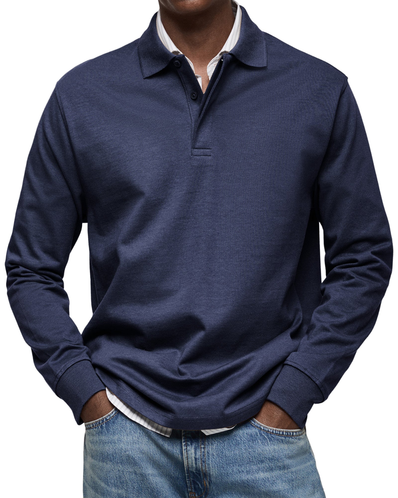 Alexandre™ Casual Polo with Long Sleeves